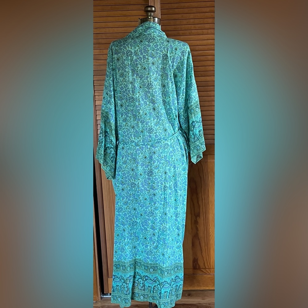 Spell | Sundown Maxi Robe Turquoise | M/L - Picture 5 of 16